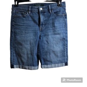 Lauren Ralph Lauren Denim Shorts Cuff Leg Womens 8P